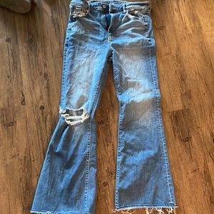 Super stretch AE flare jeans